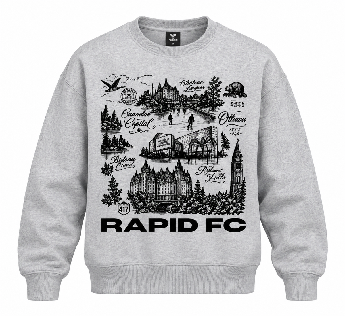Heritage Ash Grey Crewneck