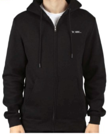 WSAS Black Zip Hoodie